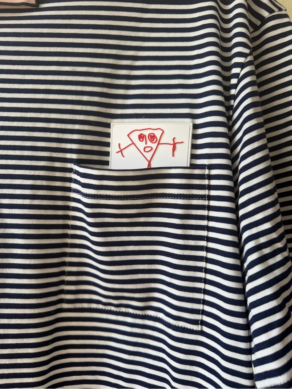Plan C stripe tee shirt. Size L - Picture 4 of 7